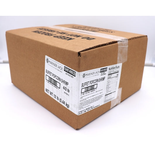 Mariner Jack Shrimp Popcorn Buffet 60-90, 4 x 3 lb Case - Frozen Meat & Seafood
