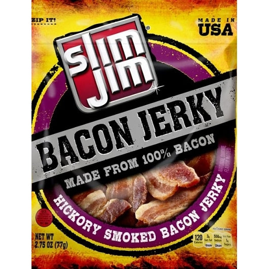 Slim Jim Smoked Bacon Jerky, 2.75Oz./Bag (Pack Of 8) - DOT product image 2