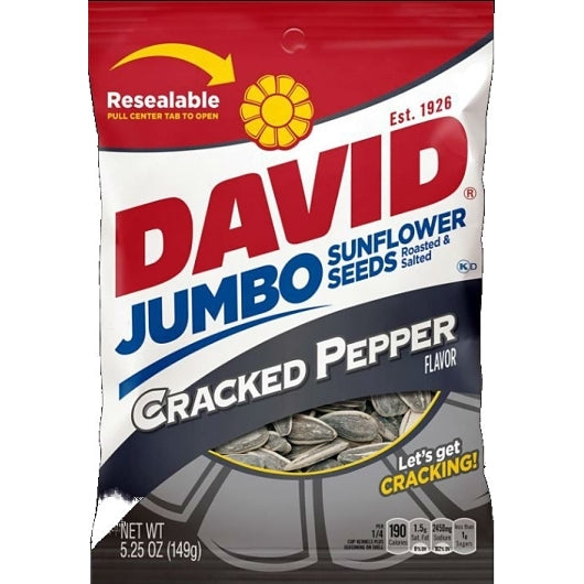 David Black Pepper Sunflower Seeds, 12 x 5.25 oz Case - DOT product image 2