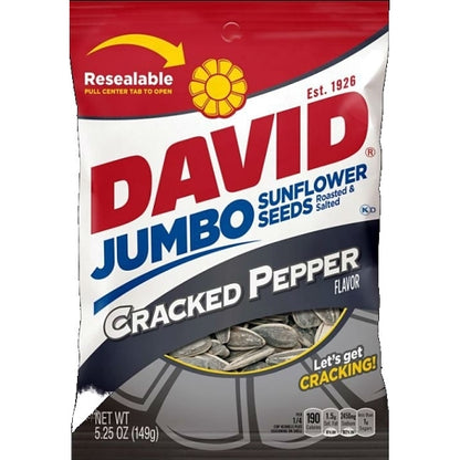 David Black Pepper Sunflower Seeds, 12 x 5.25 oz Case - DOT product image 2