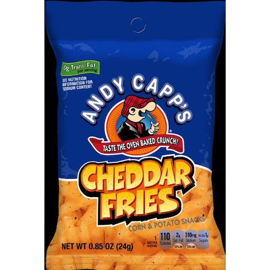 Andy Capp Cheddar Fries Unpriced; 0.85 Ounce; 72 Per Case - DOT product image 2