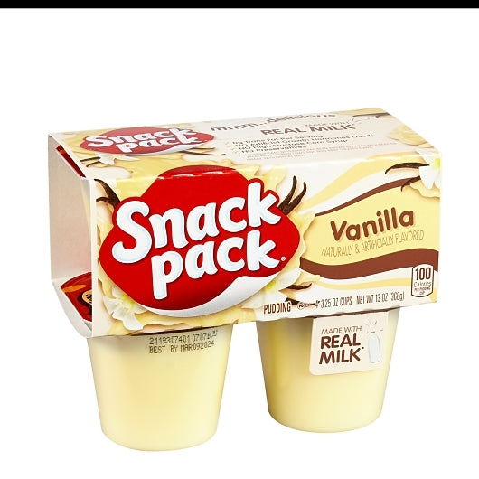 Snack Pack Snack Pak Vanilla Pudding, 12 x 13 oz Case - DOT product image 4