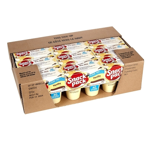 Snack Pack Sugar Free Vanilla, 12 x 13 oz Case - DOT product image 8