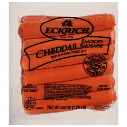 Eckrich Cheddar Smoked Sausage Links, 6 x 1.77 lb Case - DOT product image 3