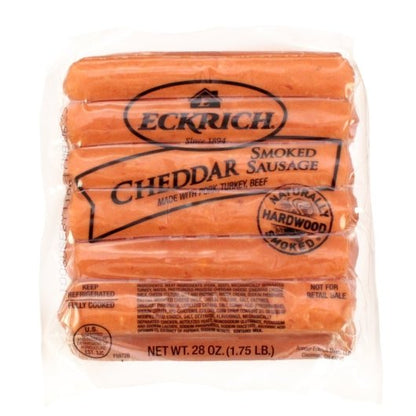 Eckrich Cheddar Smoked Sausage Links, 6 x 1.77 lb Case - DOT product image 2
