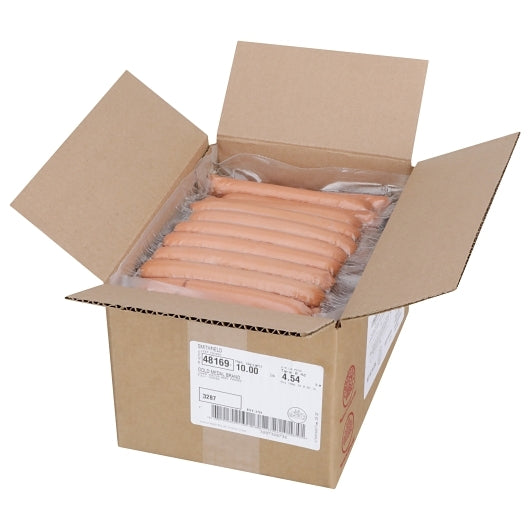Armour Low Sodium Armour 8:1 Low Sodium Beef Franks, 2 x 5.02 lb Case - GS1 open-case image
