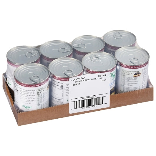 Lucky Leaf Premium Blueberry Pie Filling, 8 x 21 oz Case - DOT product image 3
