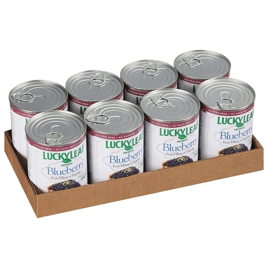 Lucky Leaf Premium Blueberry Pie Filling, 8 x 21 oz Case - DOT product image 2