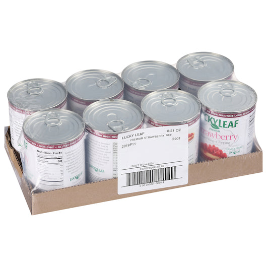 Lucky Leaf Premium Strawberry Filling & Topping, 8 x 21 oz Case - DOT product image 7
