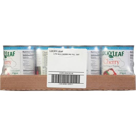 Lucky Leaf Pie Filling No Sugar Added Cherry, 8 x 20 oz Case - Bakery & Desserts - image 2
