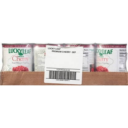 Lucky Leaf Pie Filling Premium Cherry, 8 x 21 oz Case - DOT product image 3