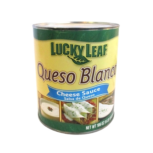 Lukey Leaf Queso Blanco Cheese Sauce, 3 x 106 oz Case - Condiments & Sauces
