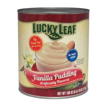 Lucky Leaf Vanilla Pudding Nsa, 3 x 106 oz Case - Bakery & Desserts
