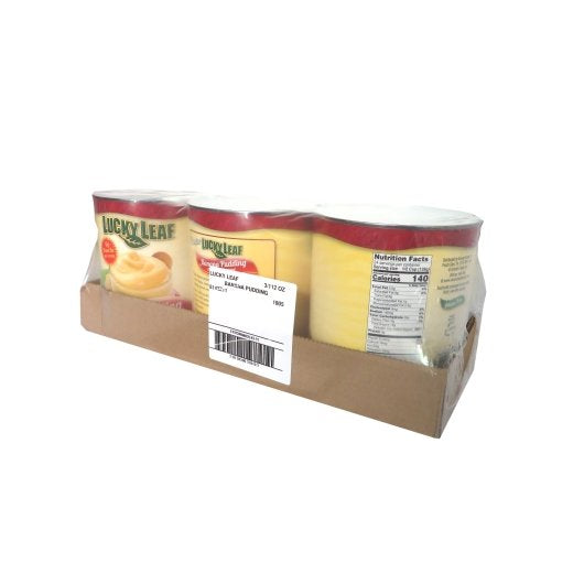 Lucky Leaf BANANA PUDDING, 3 x 112 oz Case - DOT product image 4