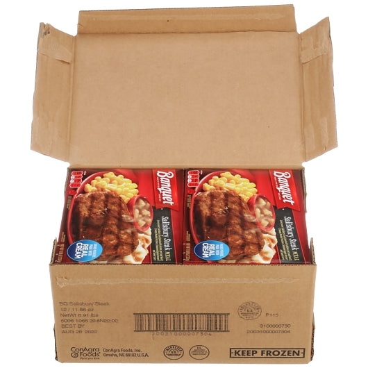 Banquet Salisbury Steak Meal, 12 x 11.88 oz Case - DOT product image 7
