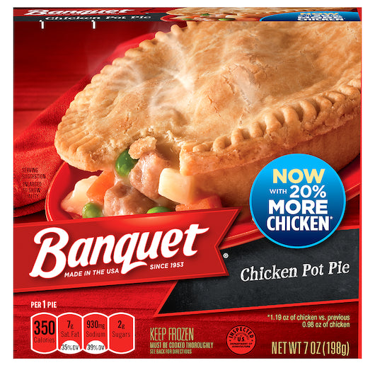 Banquet Chicken Pot Pie, 24 x 7 oz Case - DOT product image 2