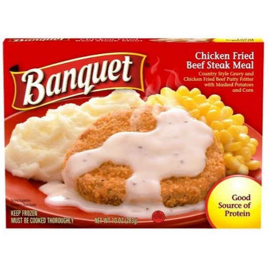 Banquet Classic Chicken Fried Beef Steak Meal, 12 x 10 oz Case - DOT product image 2