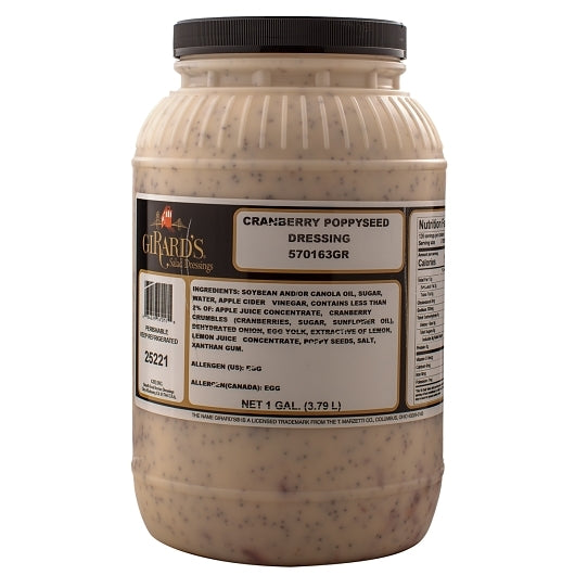 Girards Cranberry Poppyseed Dressing Bulk, 2 x 1 GA Case - DOT product image 3