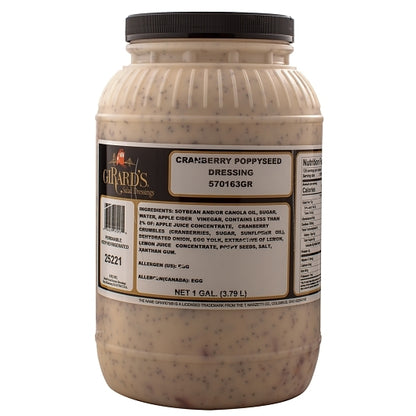 Girards Cranberry Poppyseed Dressing Bulk, 2 x 1 GA Case - DOT product image 3