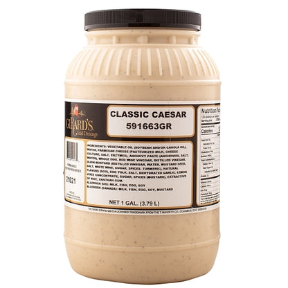 Girards Dressing Au Classic Caesar With Parmesan Dressing Bulk, 2 x 1 GA Case - Condiments & Sauces