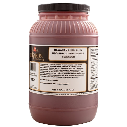 Girards Dressing Hawaiian Luau Plum Bbq Sauce Bulk, 2 x 1 GA Case - Condiments & Sauces