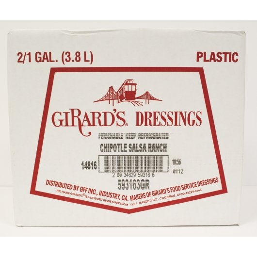 Girards Dressing Chipotle Ranch Dressing Bulk, 2 x 1 GA Case - Condiments & Sauces