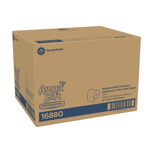 Angel Soft Toilet Paper 450 Sheets Per Roll, 80 x 1 ct Case - Plates Bowls