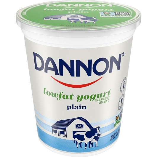 Dannon All Natural Low Fat Plain Yogurt, 6 x 32 oz Case - DOT product image 6