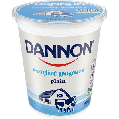 Dannon Non Fat Natural Plain Yogurt, 6 x 32 oz Case - DOT product image 6