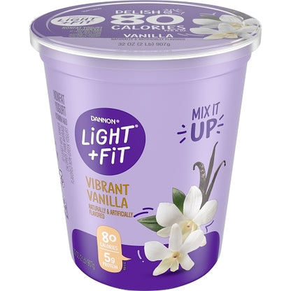 Light and Fit Nonfat Vanilla Yogurt, 6 x 32 oz Case - DOT product image 5