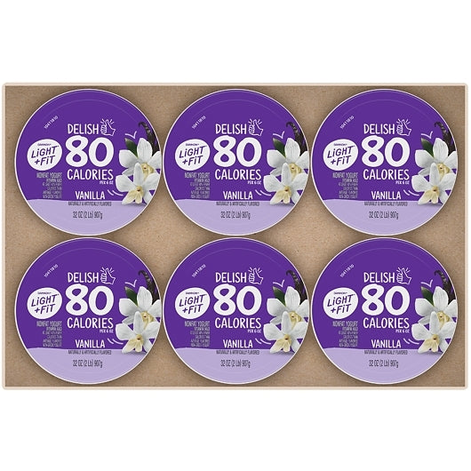 Light and Fit Nonfat Vanilla Yogurt, 6 x 32 oz Case - DOT product image 8