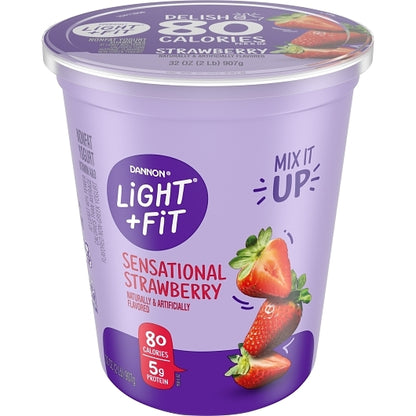 Light & Fit Nonfat Strawberry Yogurt, 6 x 32 oz Case - DOT product image 5
