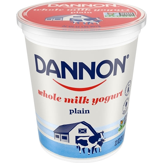 Dannon All Natural Whole Milk Plain Yogurt, 6 x 32 oz Case - DOT product image 6