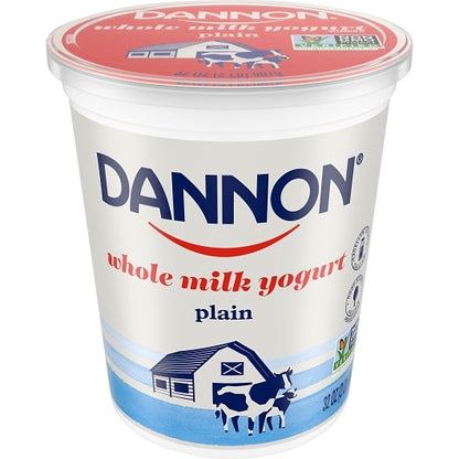 Dannon All Natural Whole Milk Plain Yogurt, 6 x 32 oz Case - DOT product image 6