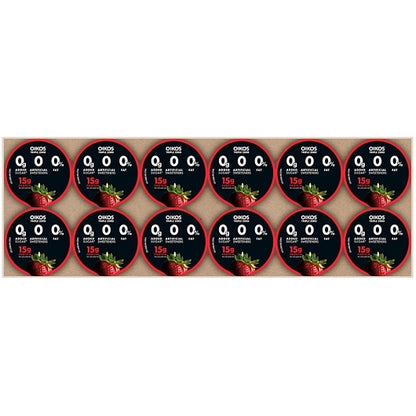 Oikos Triple Zero Nonfat Strawberry Blended Greek Yogurt, 12 x 5.3 oz Case - DOT product image 8