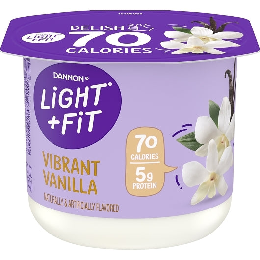 Light & Fit Nonfat Vanilla Yogurt, 12 x 5.3 oz Case - DOT product image 5