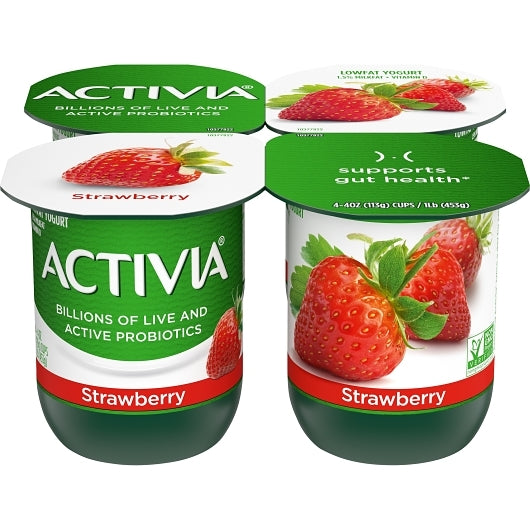 Activia Low Fat Strawberry Yogurt, 6 x 16 oz Case - DOT product image 6