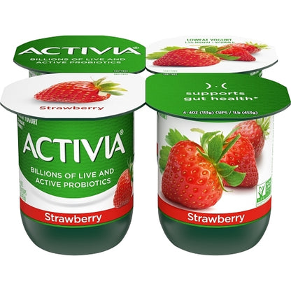 Activia Low Fat Strawberry Yogurt, 6 x 16 oz Case - DOT product image 6