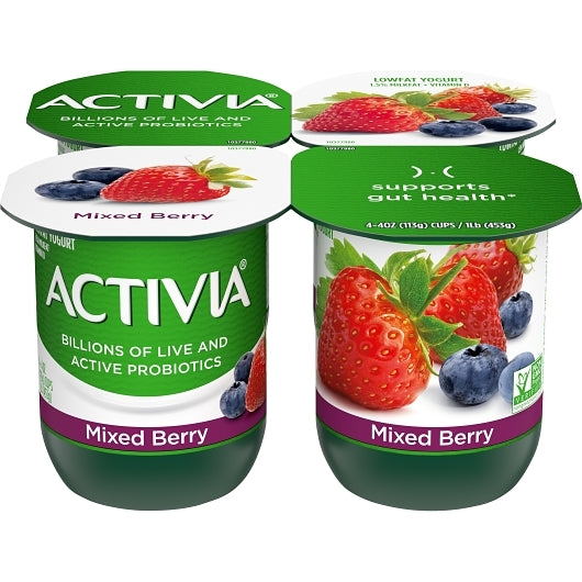 Activia Low Fat Mixed Berry Yogurt, 6 x 16 oz Case - DOT product image 5