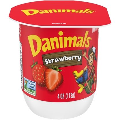 Danimals Nonfat Strawberry Yogurt, 1 x 4 oz Case - DOT product image 5