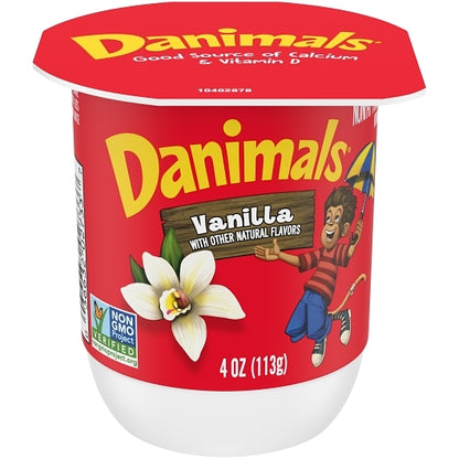 Danimals NonFat Vanilla Yogurt, 48 x 4 oz Case - DOT product image 5