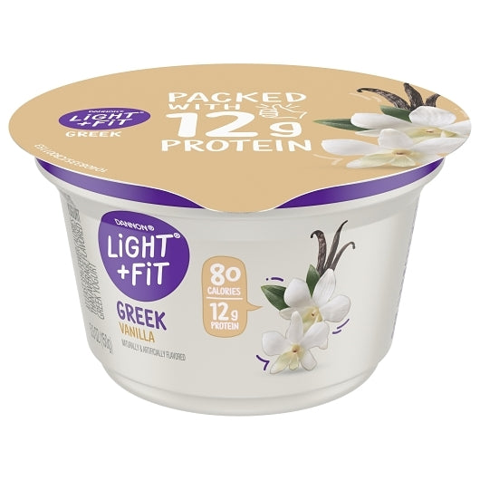 Light and Fit Nonfat Vanilla Yogurt, 12 x 5.3 oz Case - DOT product image 5