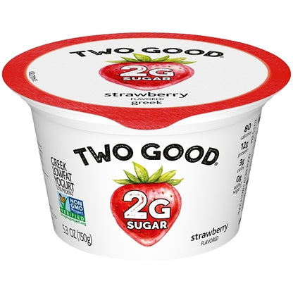 Too Good & Co Low Fat Strawberry Yogurt, 12 x 5.3 oz Case - DOT product image 5
