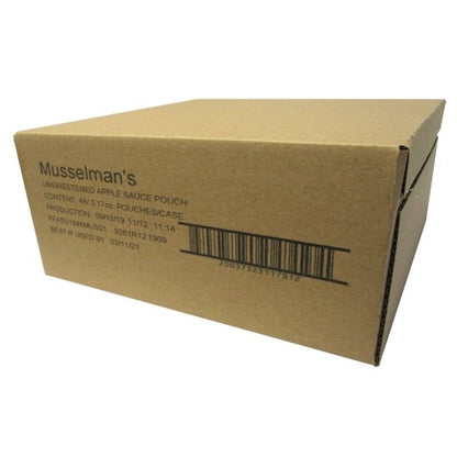 Musselman's Squeezable Unsweetened Applesauce, 48 x 3.17 oz Case - DOT product image 3