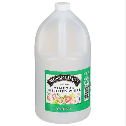 Musselmans Distilled White Distilled Plastic Vinegar Bulk, 4 x 128 fl oz Case - Pantry Ingredients