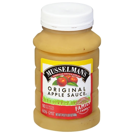 Musselmans Original Sweetened Original Applesauce, 12 x 24 oz Case - DOT product image 3