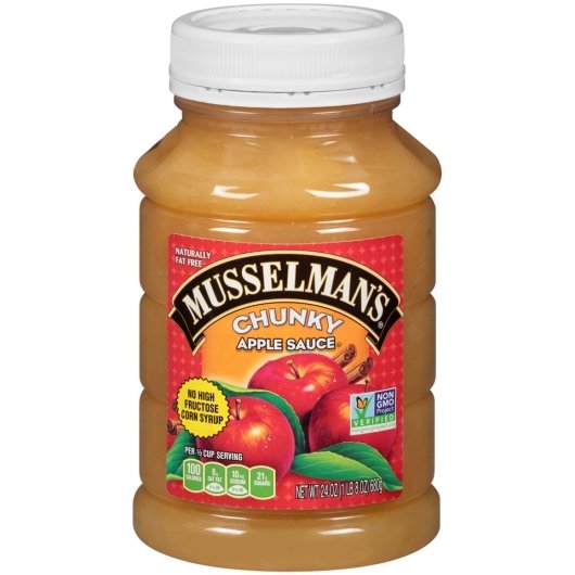 Musselman's Sweetened Chunky Applesauce, 12 x 24 oz Case - DOT product image 2
