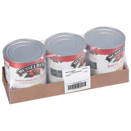 Musselman's Diced Apples In Water, 3 x 104 oz Case - DOT product image 5