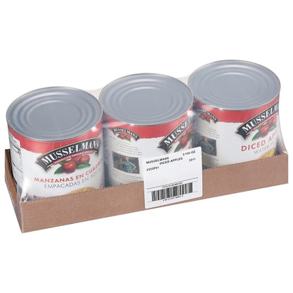 Musselman's Diced Apples In Water, 3 x 104 oz Case - DOT product image 5