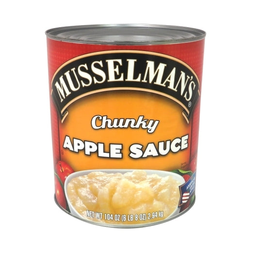 Musselman's Sweetened Chunky Applesauce, 3 x 104 oz Case - Fruit & Sides